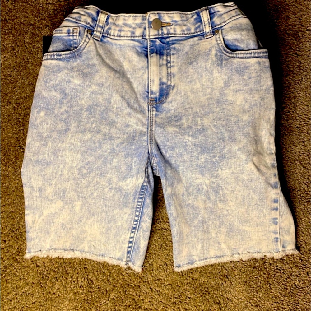 Bleached Jean Shorts